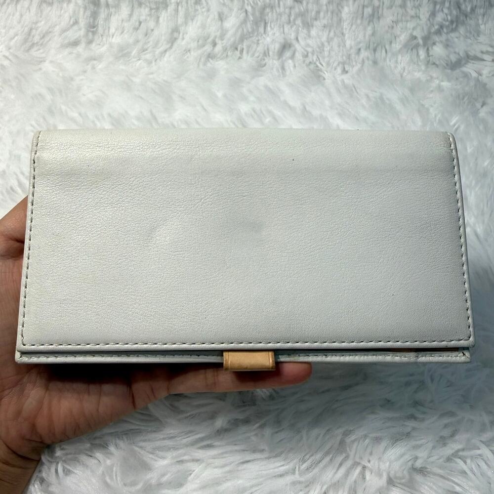 Coach White Check Book Holder